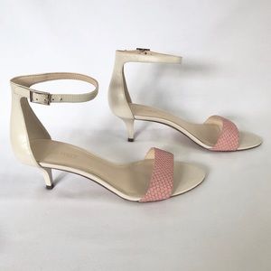 Nine West Leisa Two Tone Ankle Strap Sandals